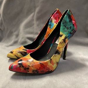 Steve Madden floral heels